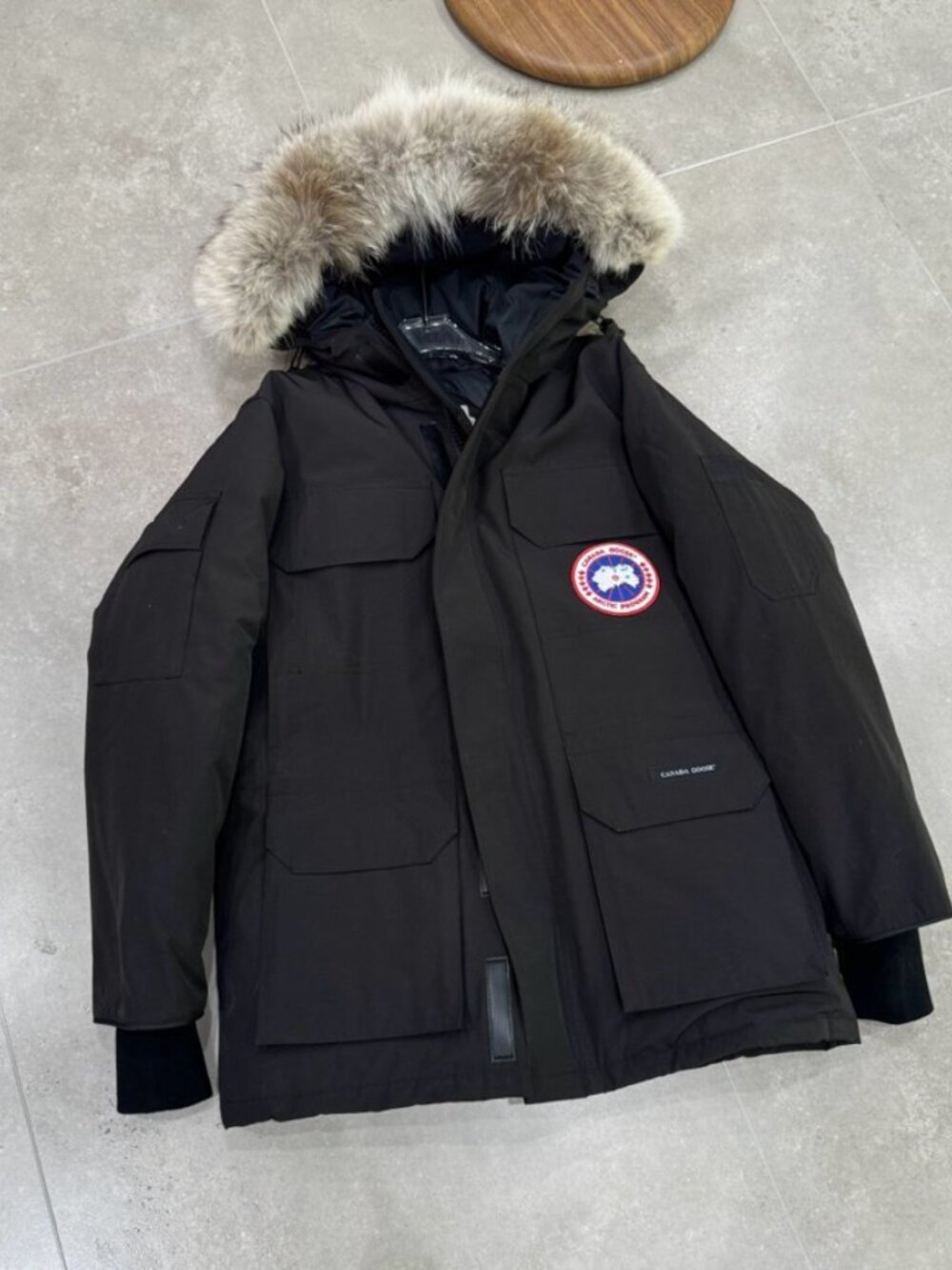 Canada Goose Black Expedition Fur Hood Parka Jacket